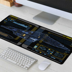 Intrepid Class - USS Voyager LCARS Schematic Desk Mat