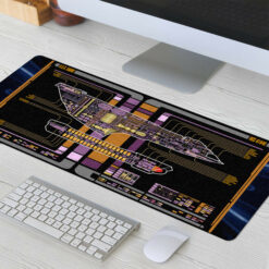 Sabre Class - USS Sabre LCARS Schematic Desk Mat