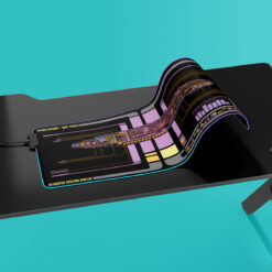 Defiant Class - USS Defiant NCC-75633 LCARS Schematic LED Desk Mat