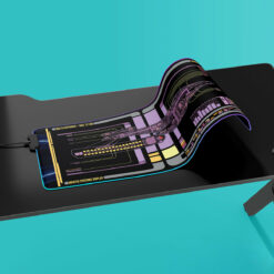 Akira Class - USS Illustrious LCARS Schematic LED Desk Mat