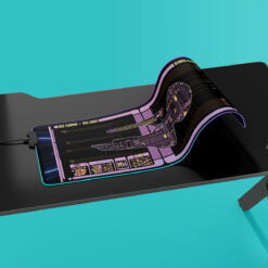 Olympic Class - USS Fleming LCARS Schematic LED Desk Mat