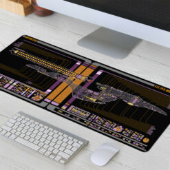 Excelsior Class - U.S.S. Lyn M. Mosher NCC-42081 LCARS Desk Mat