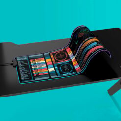 Tactical Console Display LED Desk Mat - Artwork created by Julian Easley