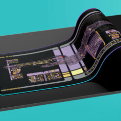 Sovereign Class - U.S.S. Ark Royal NCC-82207 LCARS LED Desk Mat