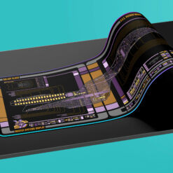 Galaxy Class - U.S.S. Patrick Moore NCC-71912 LCARS LED Desk Mat