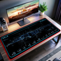 ST USS VOYAGER-A LCARS LED Desk Mat