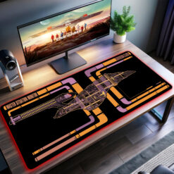 Star Trek - Enterprise E LCARS Interface LED Desk Mat