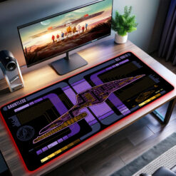 ST Prodigy Spaceship UI - The Dauntless LCARS LED Desk Mat