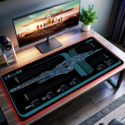 ST USS Voyager-A LCARS LED Desk Mat
