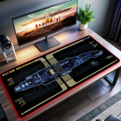 USS Defiant NX-74205 LED Desk Mat