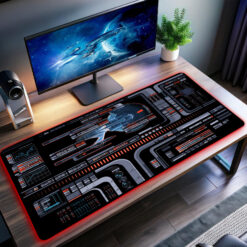 Warp Drive Titan LCARS LED Desk Mat