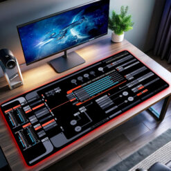 Atmospheric Processing Status LCARS LED Desk Mat