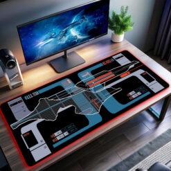 U.S.S. Titan NCC-80102-A LCARS LED Desk Mat