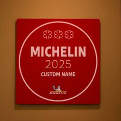 Personalized Michelin Star Wall Plaque – Chef & Restaurant Decor