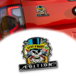 Guns N' Roses Skull Edition Laser Engraved Car Name Emblem Version 4
