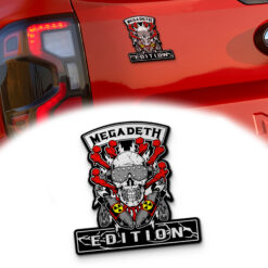 Megadeth Edition Laser Engraved Car Name Emblem Version 2