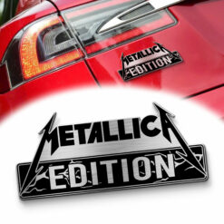 Metallica Edition Laser Engraved Car Name Emblem Version 1