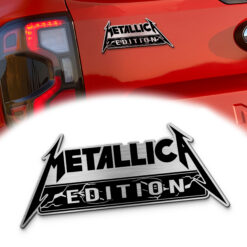 Metallica Edition Laser Engraved Car Name Emblem Version 2