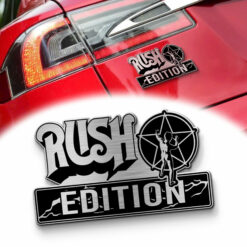 Rush Edition Laser Engraved Car Name Emblem