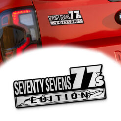 Seventy Seven Edition Laser Engraved Car Name Emblem