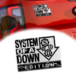 System Of A Down Laser Engraved Car Emblem Version 2